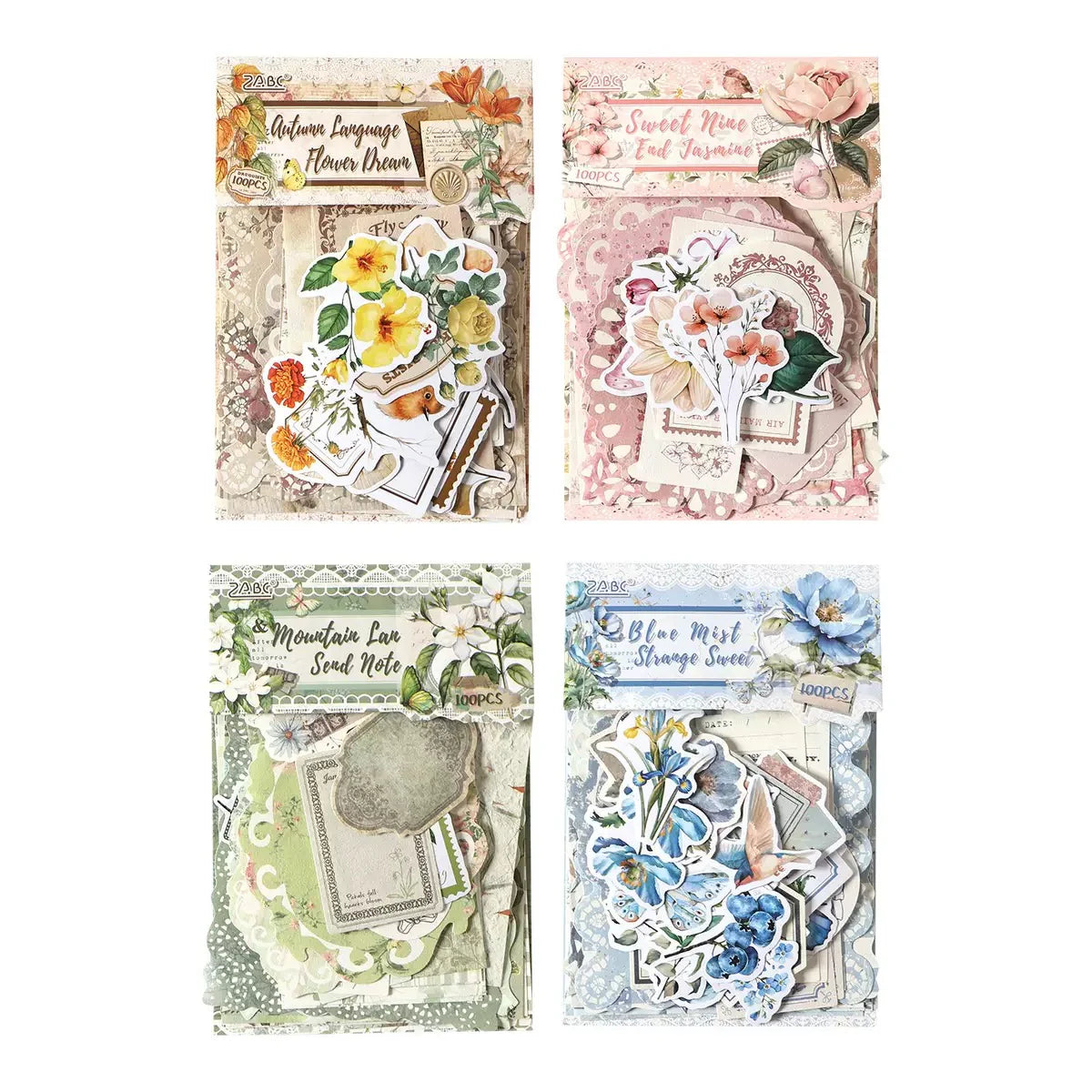 Flower 100 Pcs Cut out Set