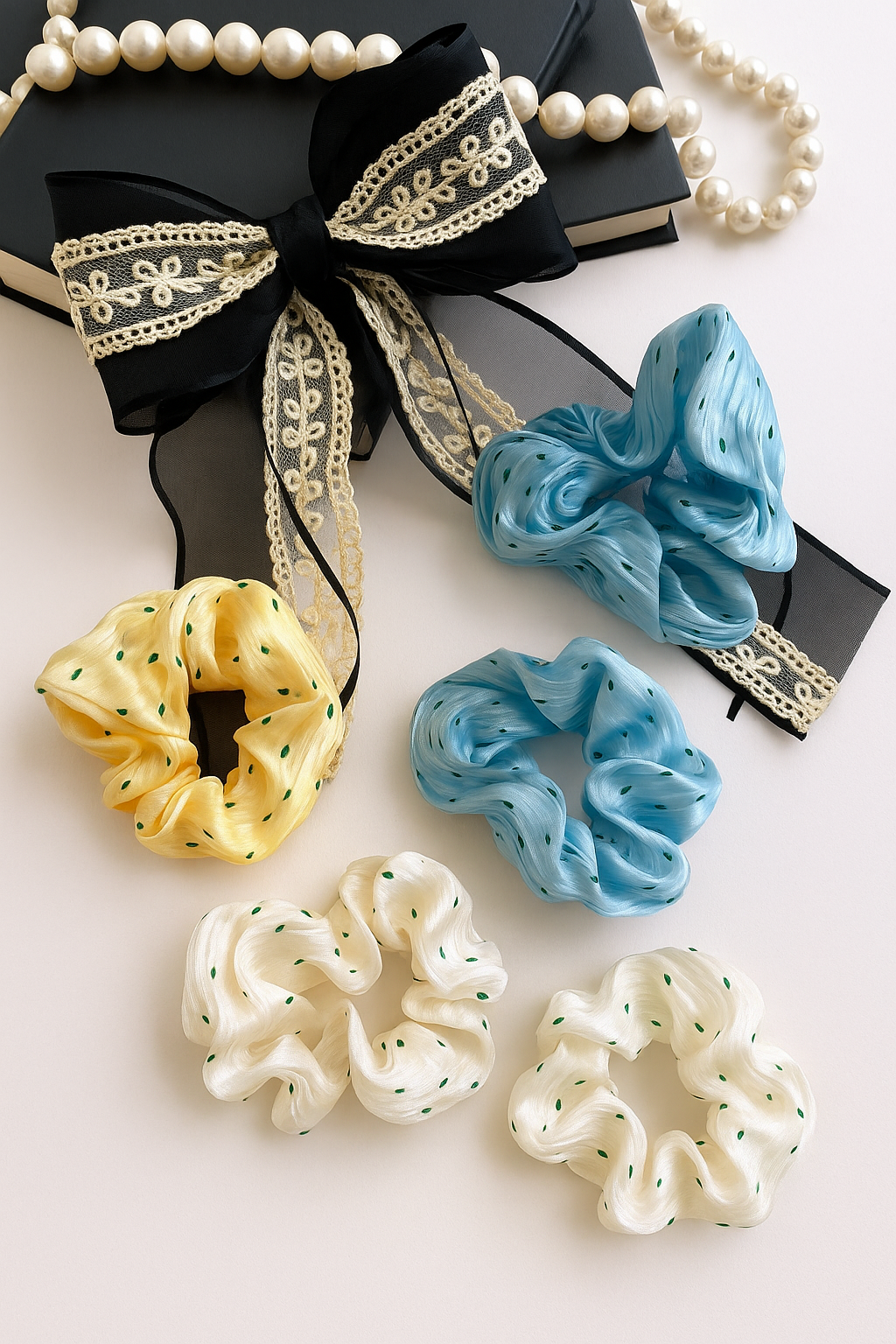 Wavy Satin Scrunchie
