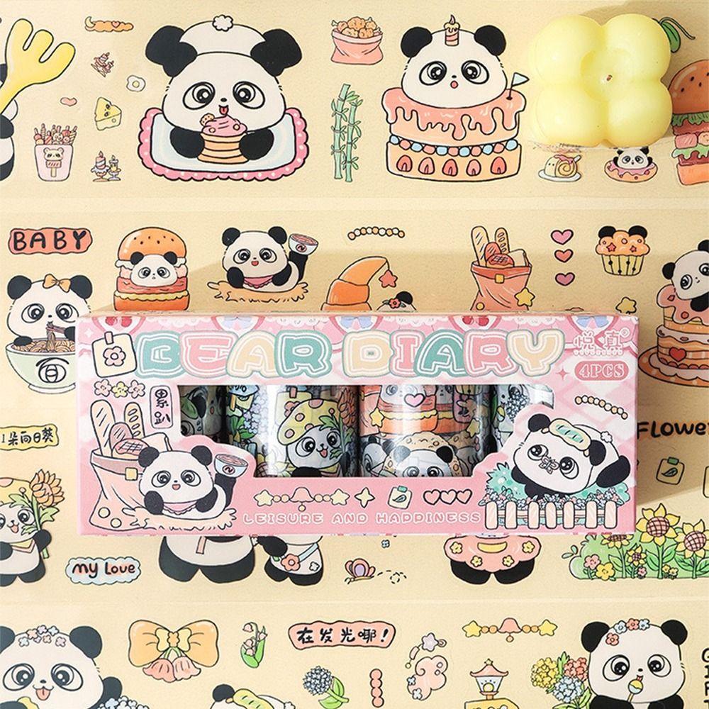 Panda Theme Sticker Roll - Set 4