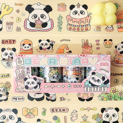 Panda Theme Sticker Roll - Set 4