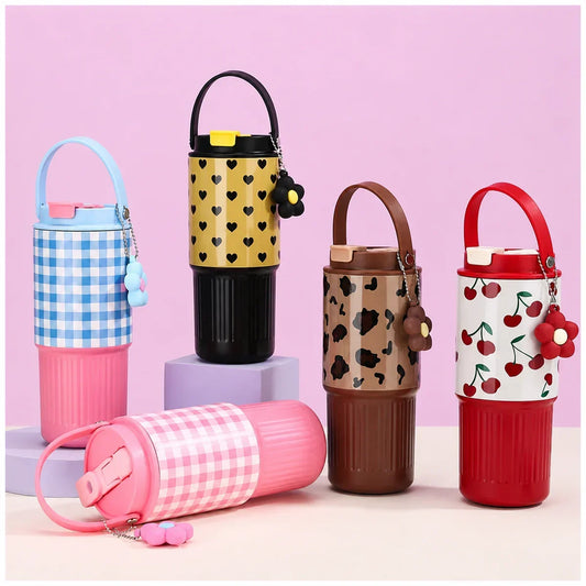 Pintresty flower tumbler - stainless steel 750 ml