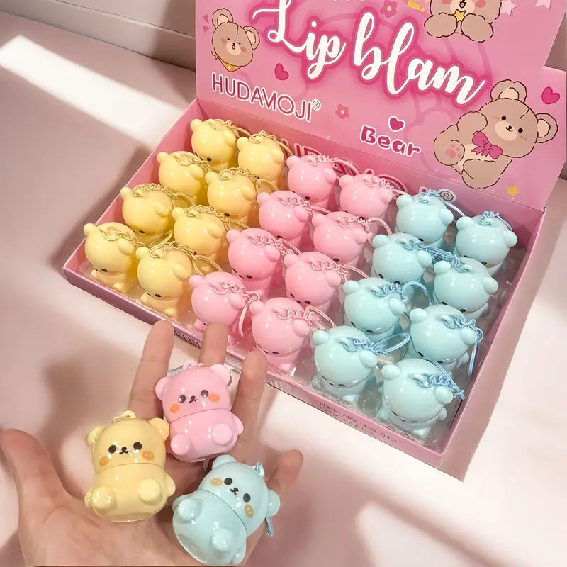 Cute Teddy Bear Kawaii Lip Balm