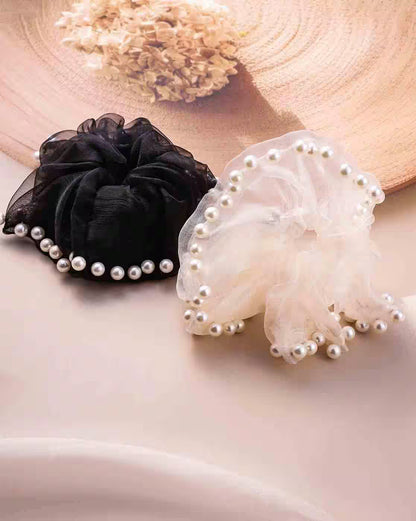 Pearl korean xl scrunchie