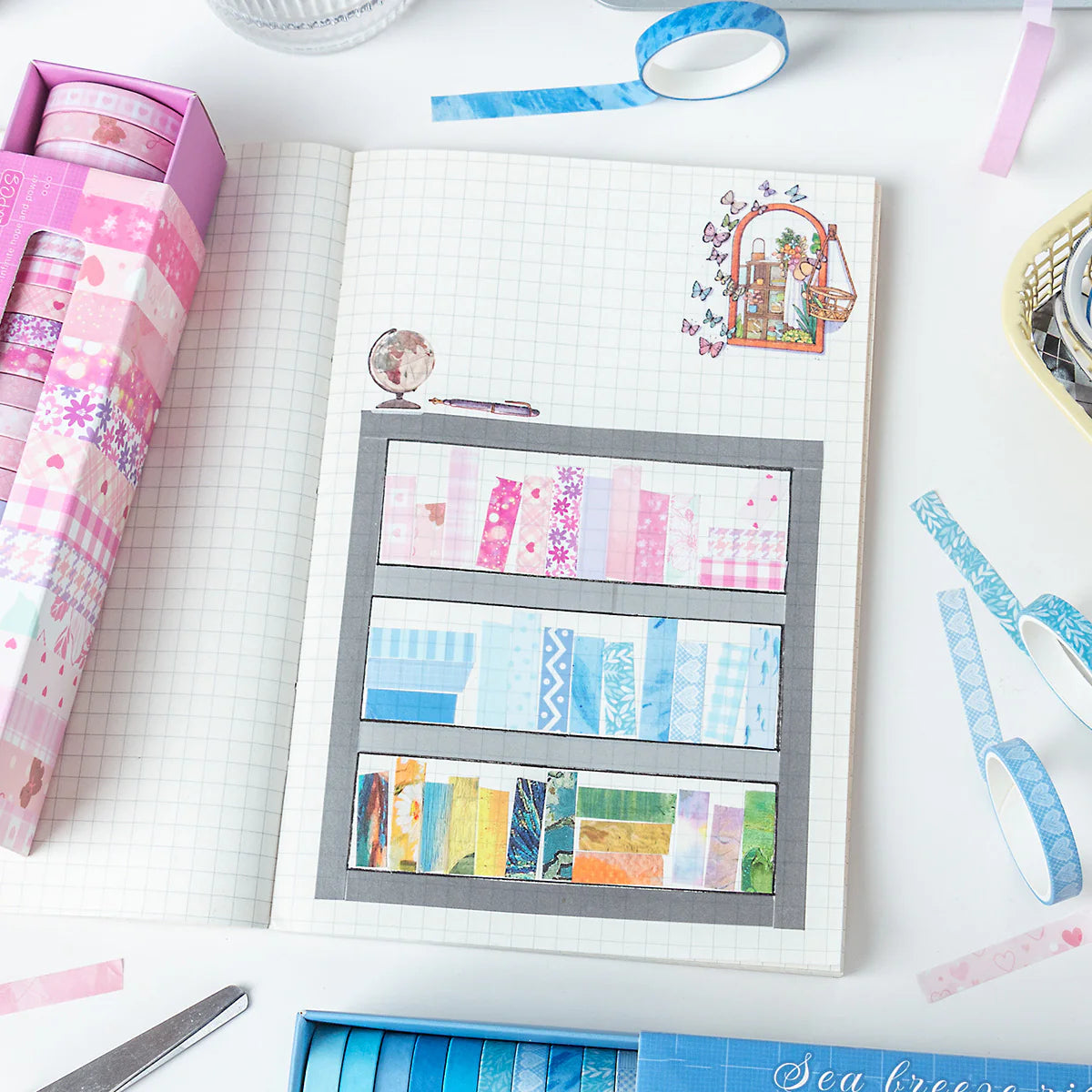 Washi Tape Roll Set – 20 Pcs