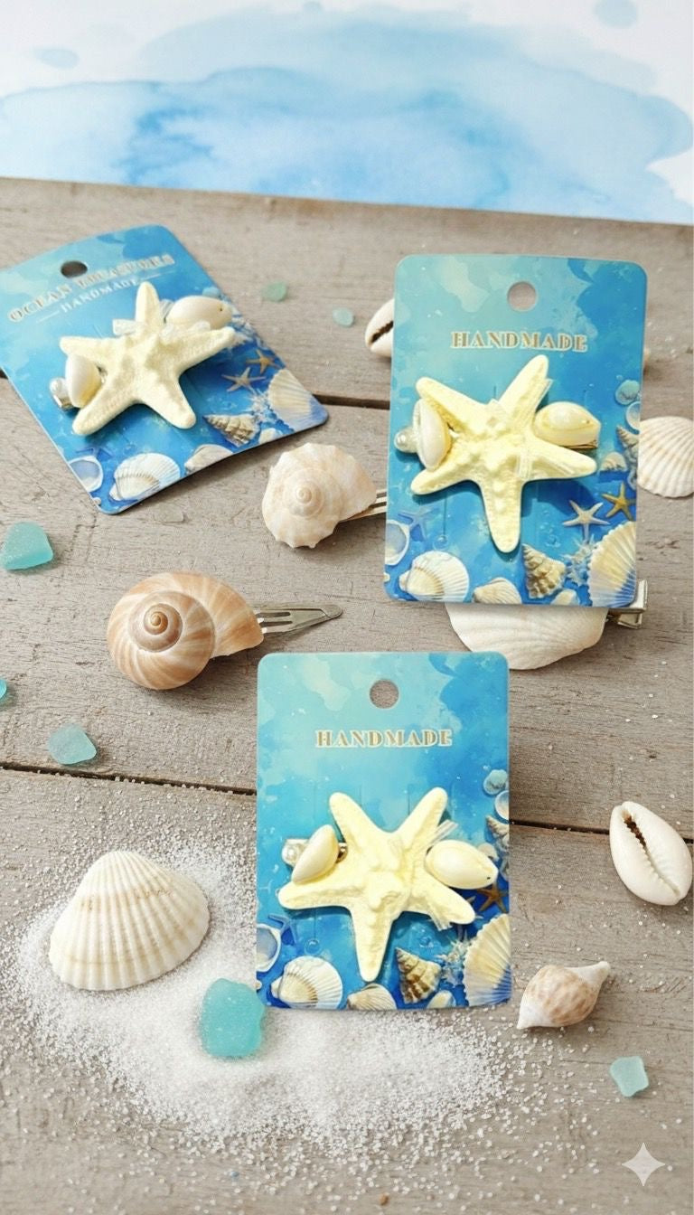 Starfish Shell Hair Pin