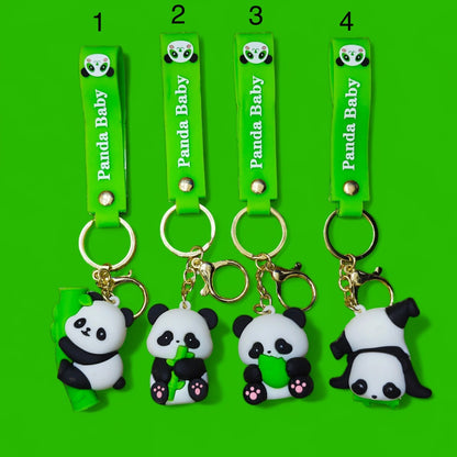 Cute Bamboo Panda Keychain