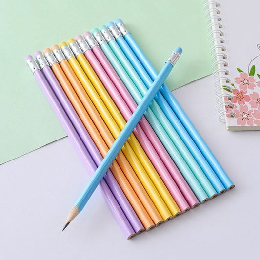 Pastel Pencils With Erasers