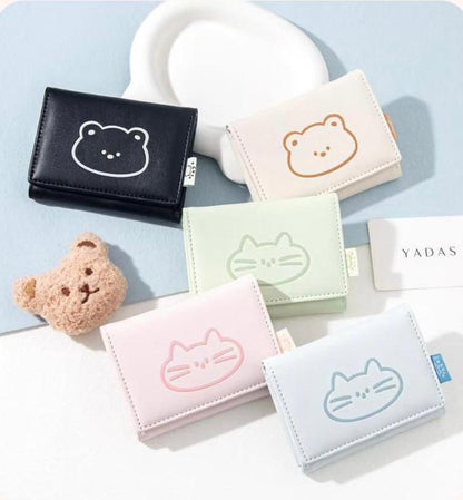Korean Bear Cat  Mini Wallet