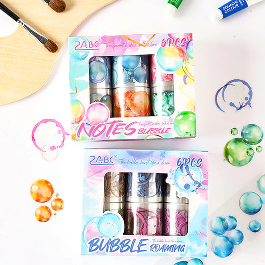 Bubble Burst Sticker Roll Set ( 6 Pcs)