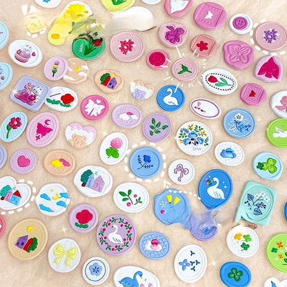Wax Type Diary Stickers