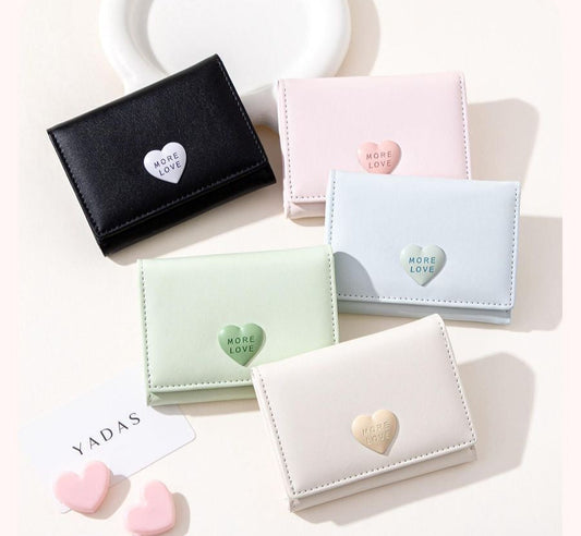More love heart korean mini wallet