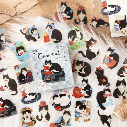 Cute Cat Sticker Box - 60 Pcs