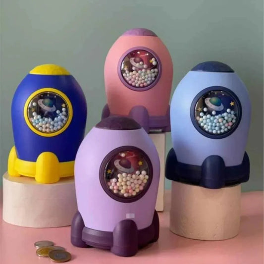 Rocket Space Piggy Bank