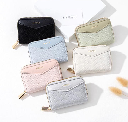 Velvet korean mini wallet and card holder
