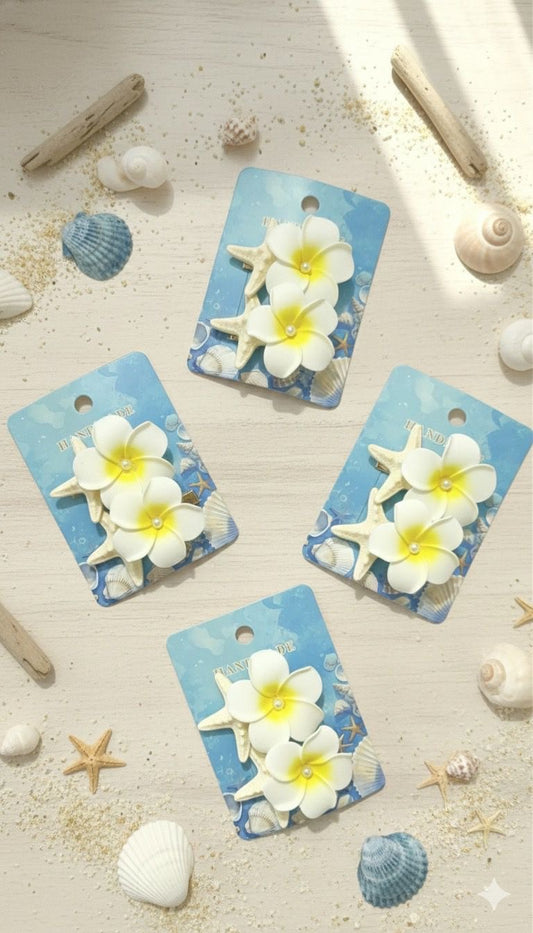 Starfish Flower Shell Hair Pin