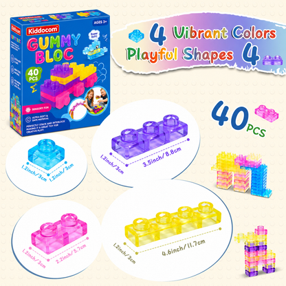 Squish Gummy Blocks - 40pcs