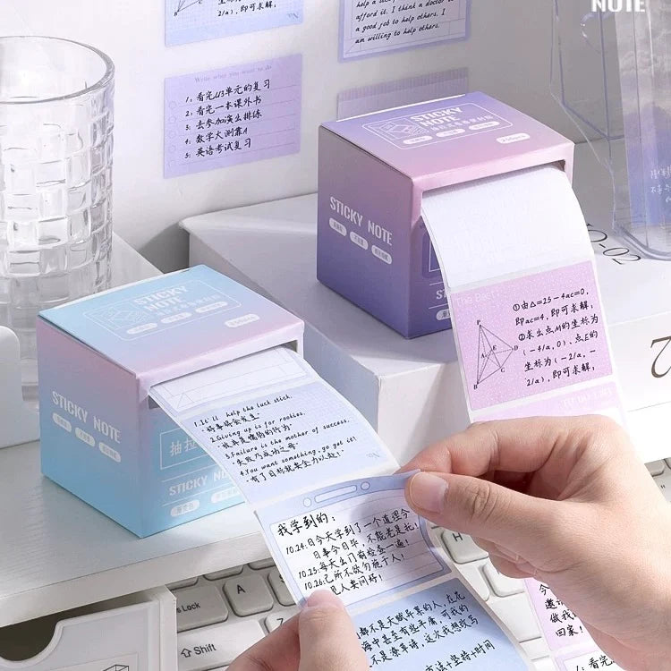 Gradient Sticky Roll Box - 256 Pcs