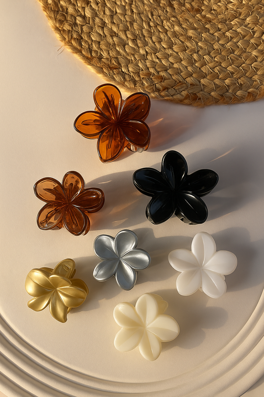 Korean flower viral hair claw