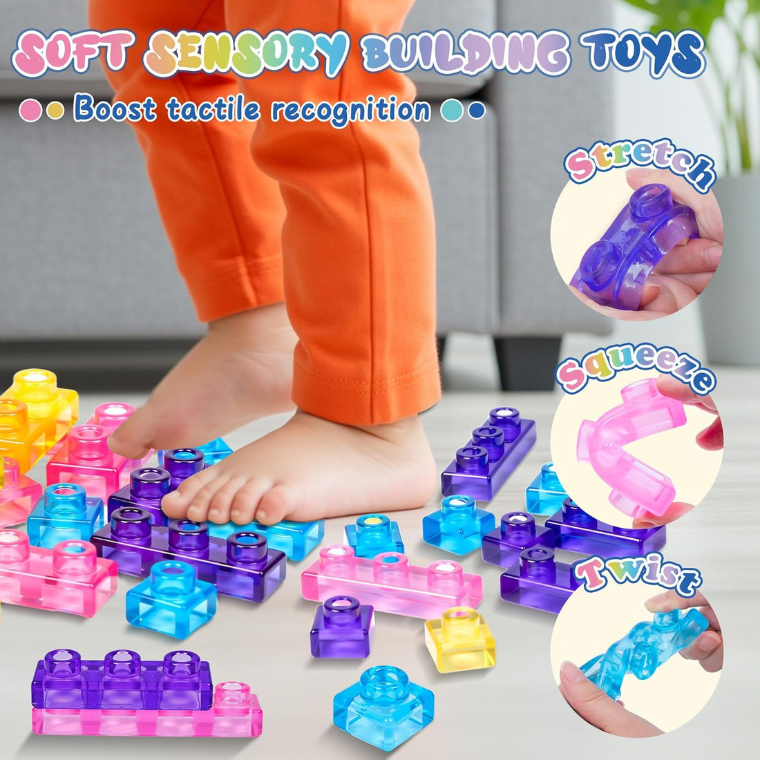 Squish Gummy Blocks - 40pcs