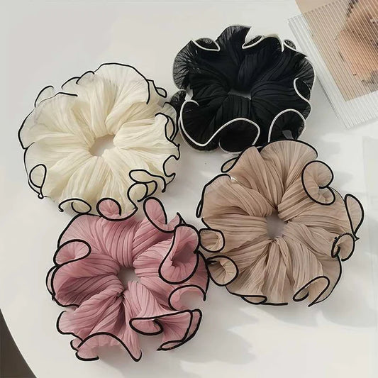 Wavy korean hair scrunchie