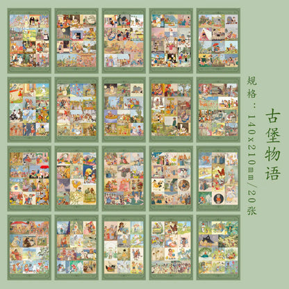 Ancient Retro Sticker Book