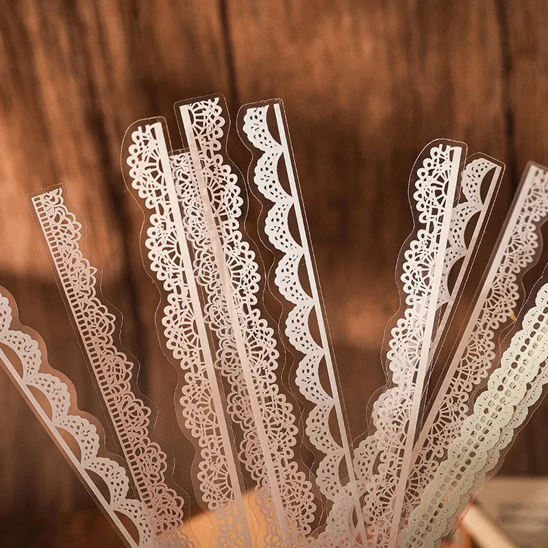 Vintage Lace Sticker- 40 Pcs