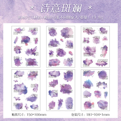 Vintage Butterfly Sticker - 10 Sheets