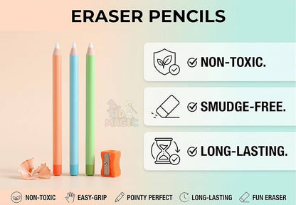 Magical Pencil Eraser with Sharpener