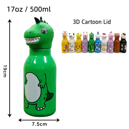 3d animal sipper BPA free bottle - 500 ml
