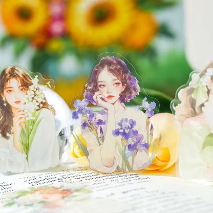 Cute Girly Vintage Sticker - 30 Pcs