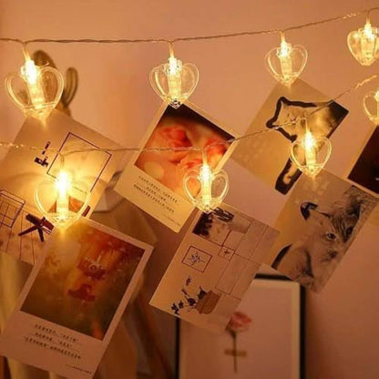 Led Battery Operated Photo Clips String Lights