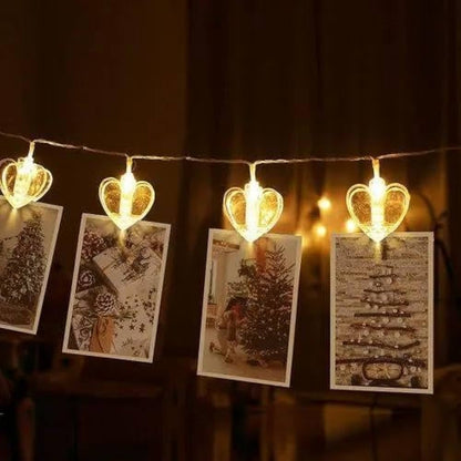 Led Battery Operated Photo Clips String Lights