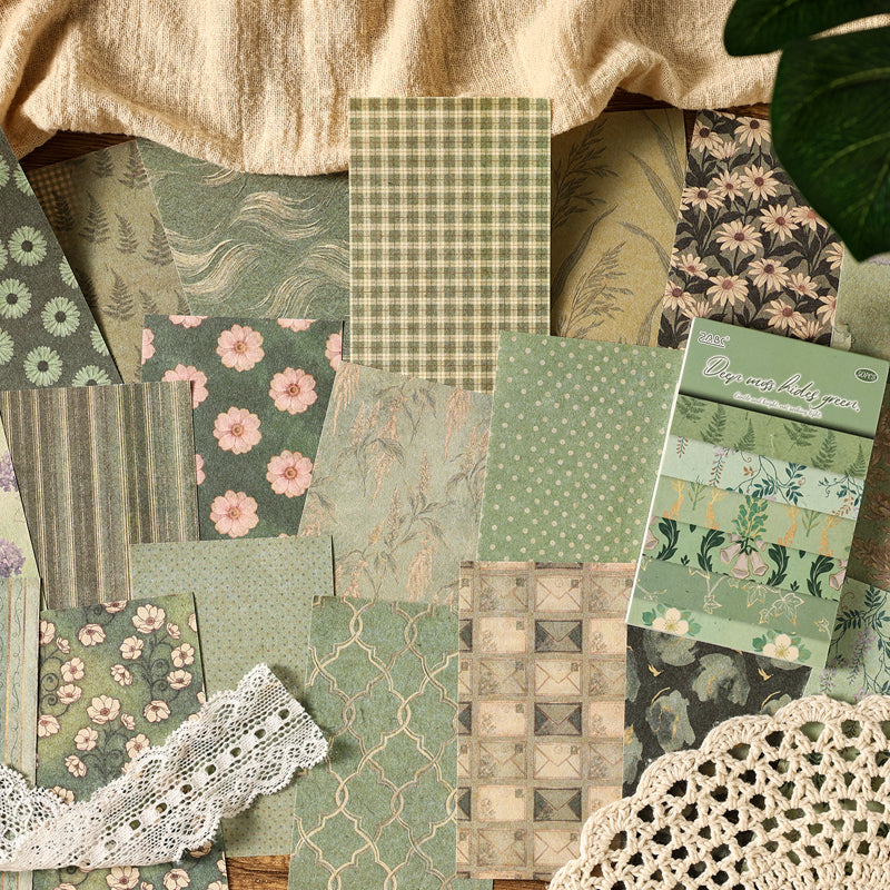 Floral Vintage Journaling Paper Book - 50 Pcs