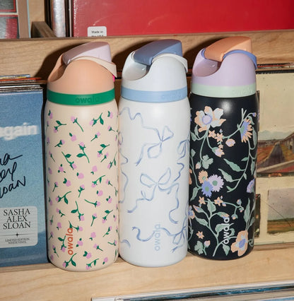 Owala FreeSip leakproof stainless steel bottle with straw - cute edition