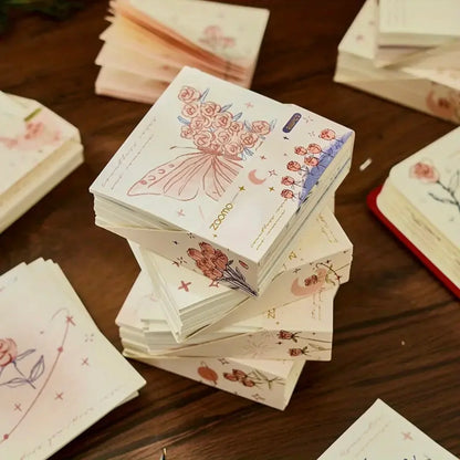 Morning & Rose Vintage Sticky Notes / notepad