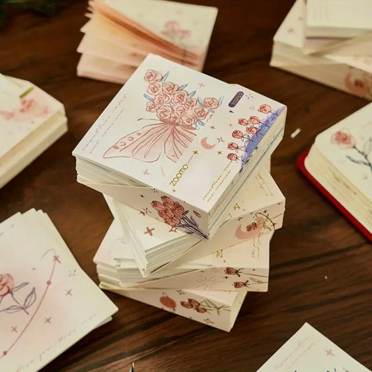 Morning & Rose Vintage Sticky Notes / notepad