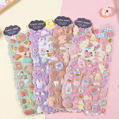 Fluffy Mofu Mofu 3D Sticker
