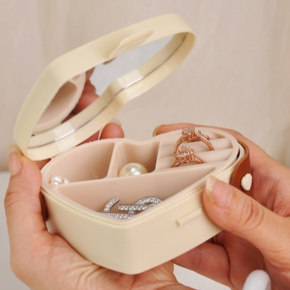 Heart Mirror Jewellery Box