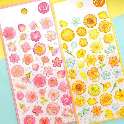 Kawaii 3D Bloom Flower Sticker