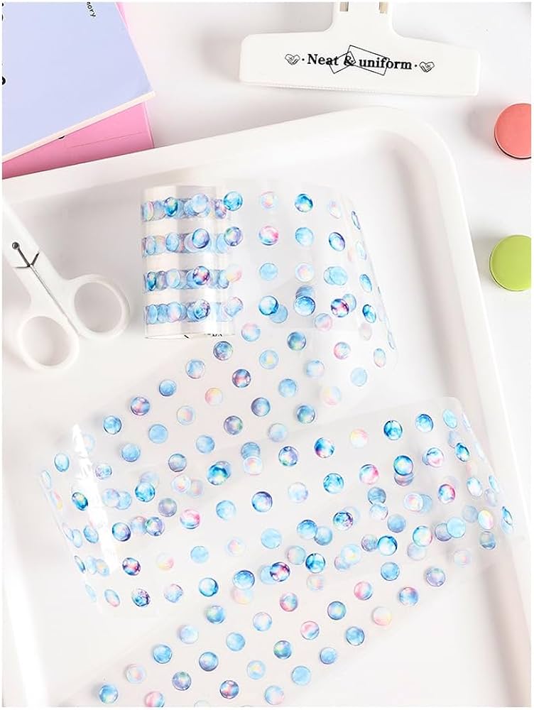 Cute Bubbles Sticker Roll Set ( 4 Pcs )