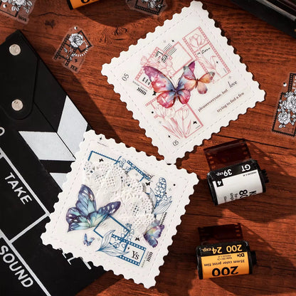 Frames and Flowers Sticker deco Sheet - 6 Pcs