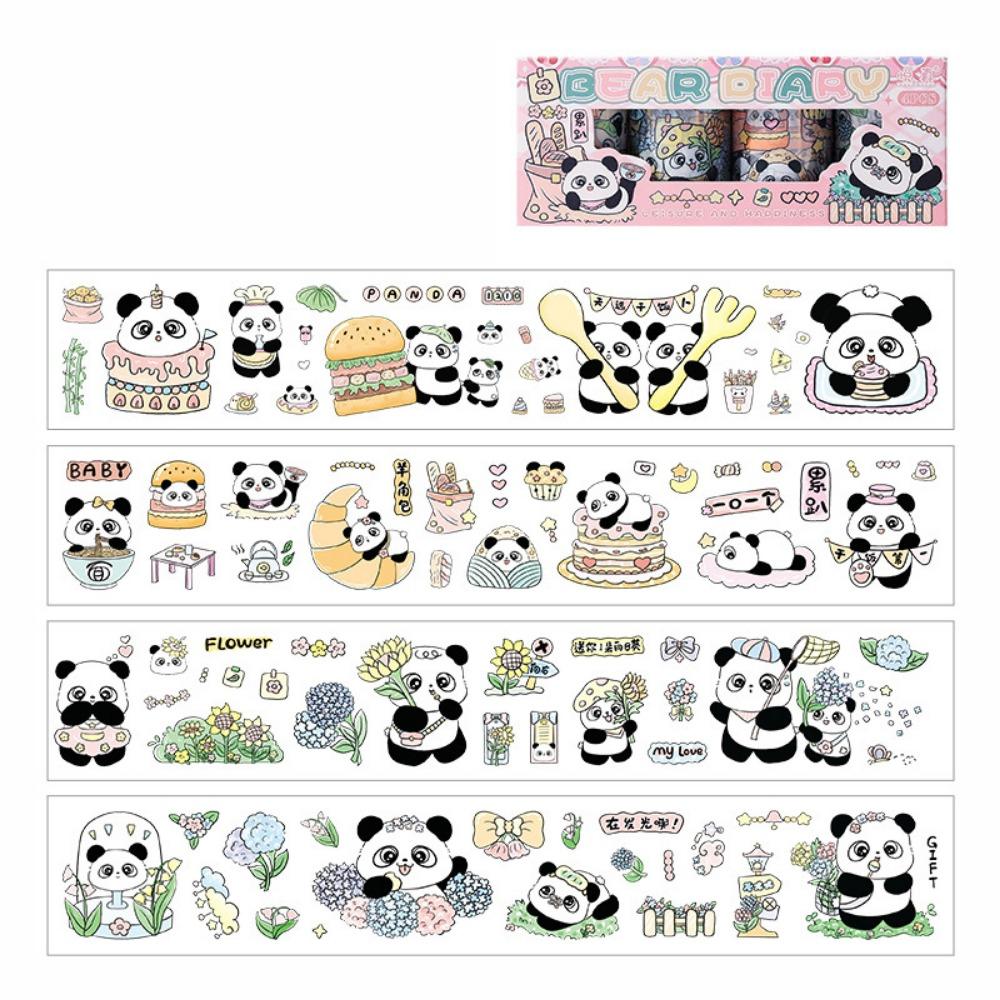 Panda Theme Sticker Roll - Set 4