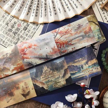 Scenary Washi Tape Set - 4 Pcs