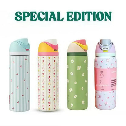 Owala FreeSip leakproof stainless steel bottle with straw - cute edition