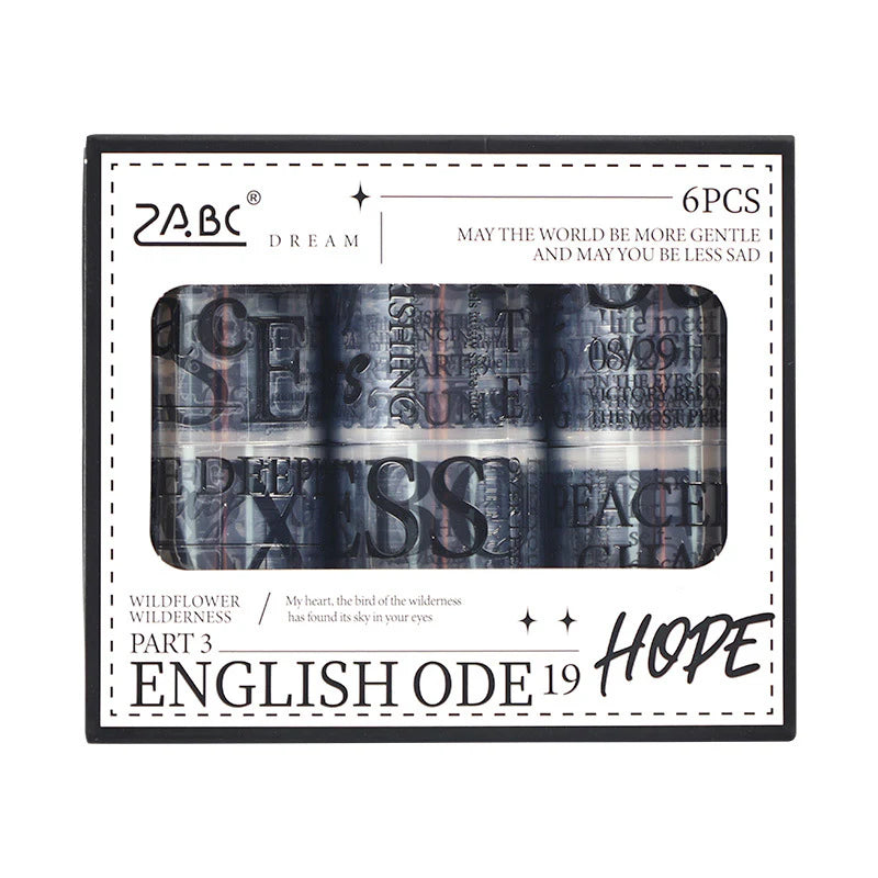 English Sticker Roll