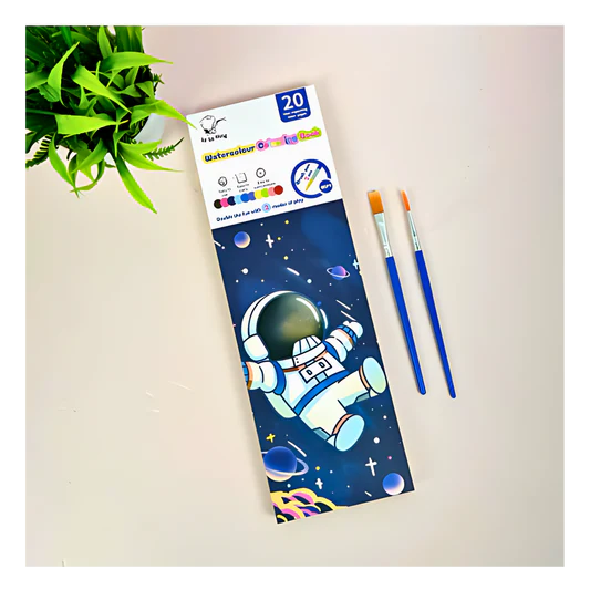 Portable Water Coloring Book With Brush