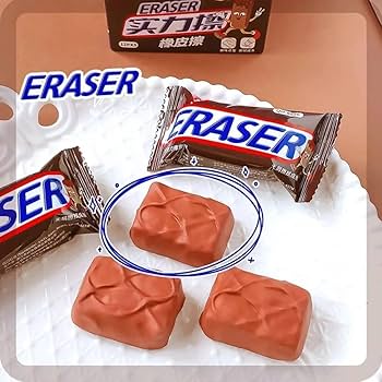 Chocklate bar eraser