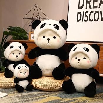 Hoodie Panda soft toy