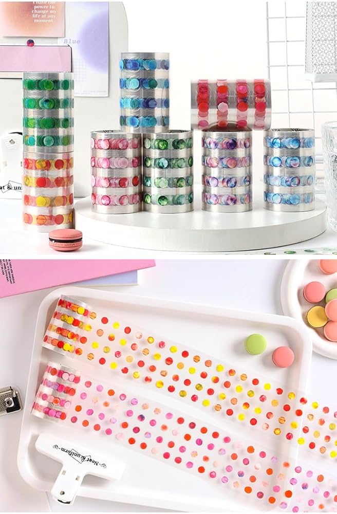 Cute Bubbles Sticker Roll Set ( 4 Pcs )