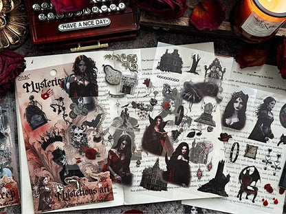 Vintage Gothic Sticker - 6 Sheets